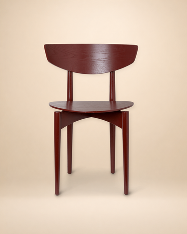 Silla de comedor Herman marrón rojizo
