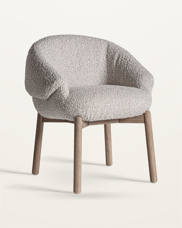 Silla de olmo marrón poliéster beige de Vical