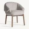 Silla de olmo marrón poliéster beige de Vical