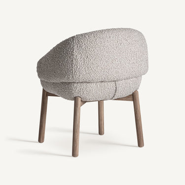 Silla de olmo marrón poliéster beige de Vical, imagen 4