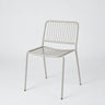 Silla de exterior beige gris de acero de Broste Copenhagen