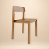 Silla exterior RAWI WA apilable de teca natural Dareels