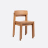 Silla exterior RAWI WA apilable de teca natural Dareels