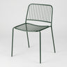 Silla de exterior verde bosque de acero de Broste Copenhagen