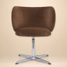 Silla giratoria de terciopelo Ferm Living