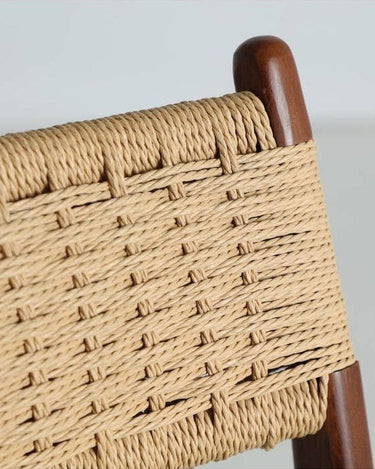 Estructura de haya y asiento trenzado de la silla Whel