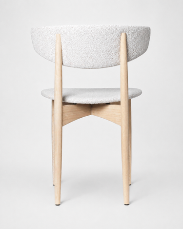Silla Herman de haya aceitada y bouclé blanco · imagen 2