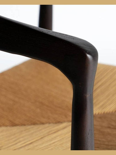 Estructura de olmo y cuerda de la silla Leynie