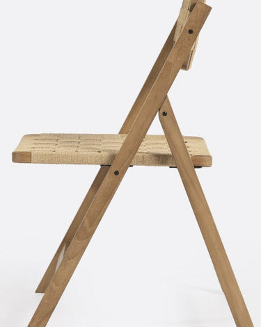Silla plegable CORA de teca y cuerda 50 × 58 × 84 cm — detalle 5
