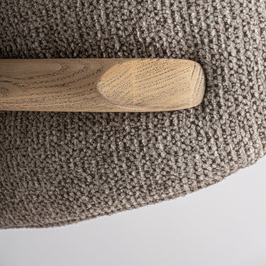 Silla tapizada en topo con madera de arce marrón claro de Vical, imagen 7