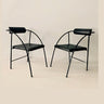 Sillas vintage negras posmodernas