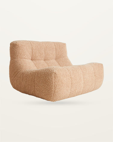 Sillón lounge borreguillo HK Living vista frontal