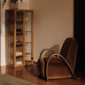 Sillón Buur Lounge de Terciopelo Devoré Rust, Diseño Escultural