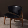 Sillón Lounge Herman de Madera Vegea - Roble Natural y Negro