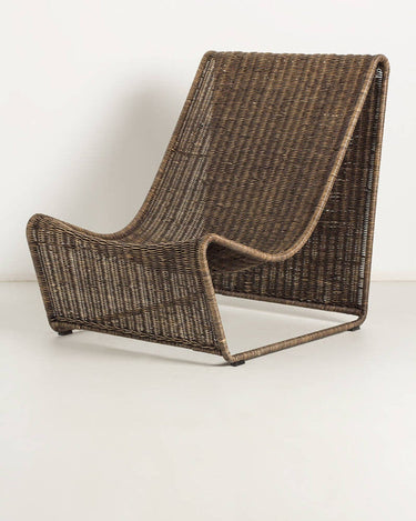 Sillón de ratán para terraza