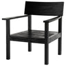 Sillón de exterior de pino Accoya negro mate de Tine K Home