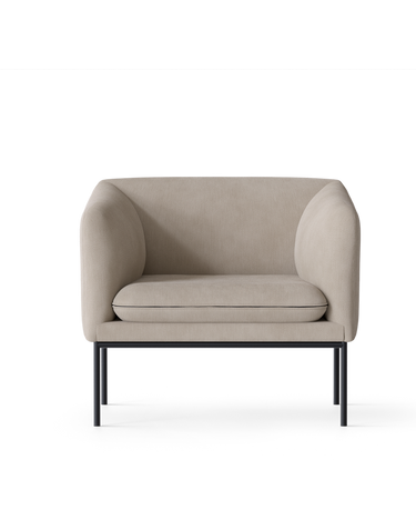 Sillón Individual de Algodón y Lino Natural de Ferm Living