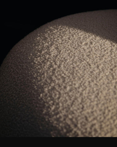 Diseño modular de Sillón lounge compacto de bouclé blanco roto