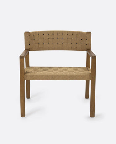 Sillón lounge CORA de teca y cuerda 68 × 65 × 73 cm — detalle 5