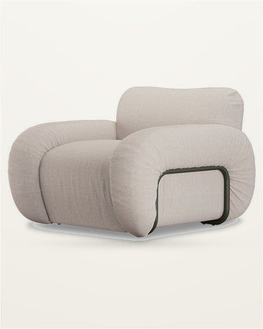 Sillón lounge de diseño blanco HK Living