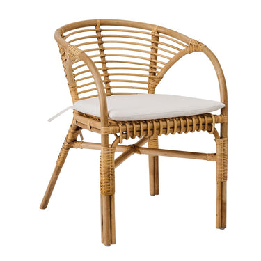 Sillón de ratán con cojín de Tine K Home