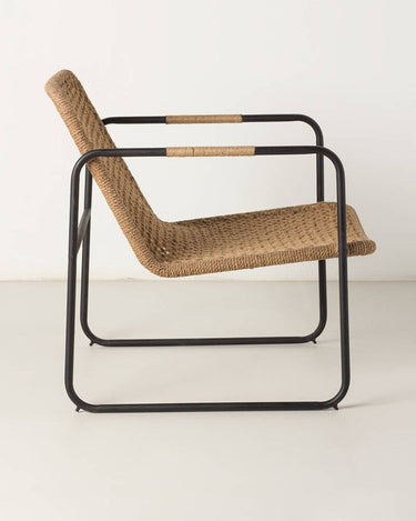 Sillón de yute natural para salón