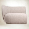 Reposabrazos Izquierdo Sofá Rico Modular Bouclé Suave Natural Diseño Curvo Ergonómico
