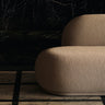 Sofá modular Rico abierto izquierdo bouclé suave natural, asiento profundo