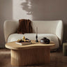 Sofá Rico de dos plazas en bouclé blanco roto Ferm Living