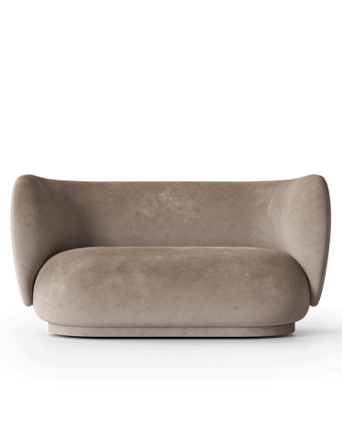 Sofá beige 2 plazas Rico