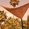 Sombra triangular de fibra de coco 350x350 cm