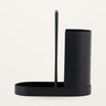 Soporte acero inoxidable negro cepillo jabon fregadero Nordal