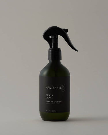 Spray ambientador natural con aroma de cedro cítricos y ámbar