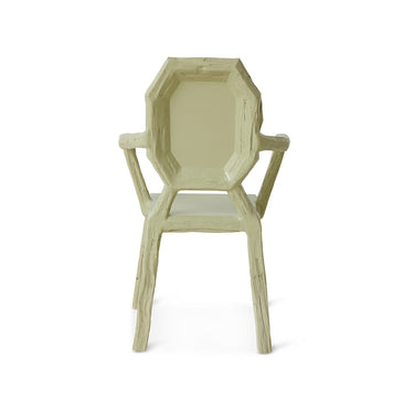 Sillón Medallón de Madera de Sungkai Verde Agua 74 x 64 x 97 cm