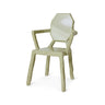 Sillón Medallón de Madera de Sungkai Verde Agua 74 x 64 x 97 cm