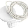 White ceiling support for pendant lamp by Bazar Bizar for a pendant lamp