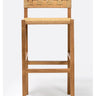 Taburete alto CORA de teca y cuerda 48 × 51 × 110 cm — vista principal