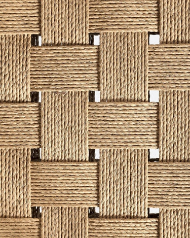 Taburete alto CORA de teca y cuerda 48 × 51 × 110 cm — detalle 7