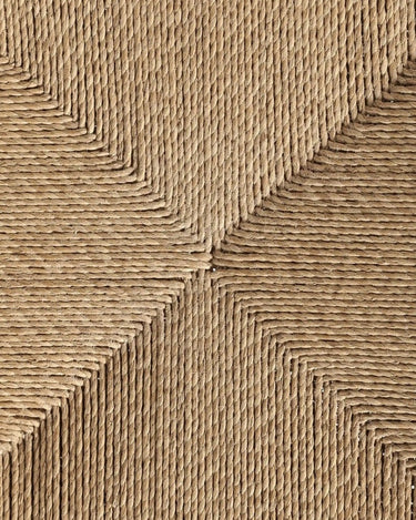 Taburete alto KUMAI de teca y cuerda 40 × 40 × 61 cm — detalle 3