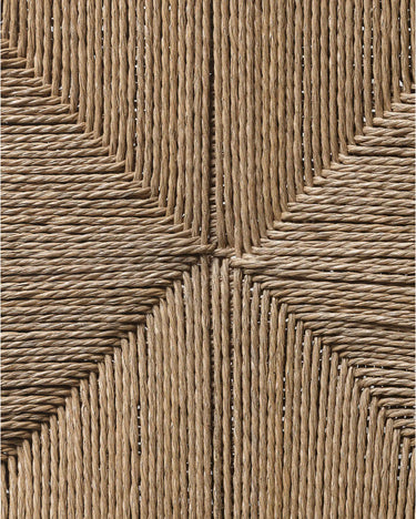 Taburete KUMAI de teca y cuerda de papel 40 × 40 × 45 cm — detalle 4