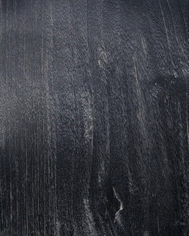 Taburete U de teca negra 47 × 26 × 45 cm — detalle 2