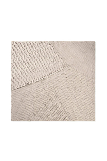 Tapiz de pared de lienzo lavado gris de 130 × 120 cm