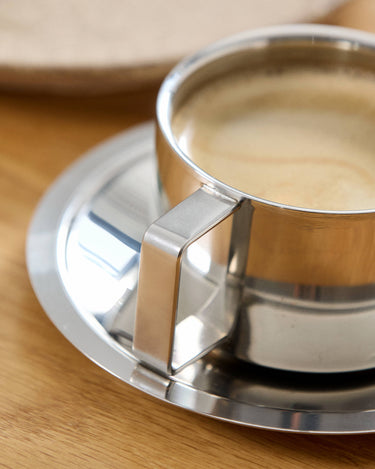 Taza platillo cromado detalle acabado Nordal