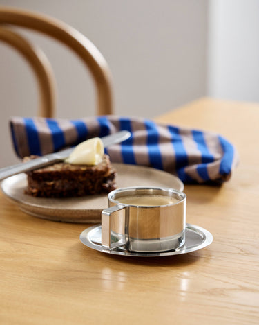 Taza platillo cromado conjunto Nordal
