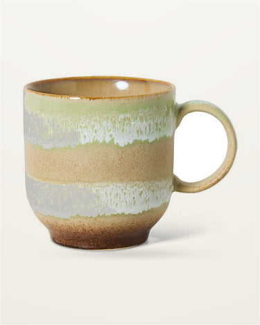 70s-style stoneware coffee mug by HK Living, in multicoloured, 250 ml
