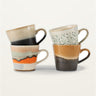 Set de 4 tazas cappuccino 70s Ceramics Verve HK Living