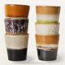 Juego de 6 tazas de café 70s Ceramics Soil en gres HK Living