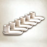 Tazas de café pequeñas con platillos