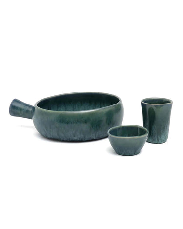Blue ceramic cups - Set of 4 by Bazar Bizar