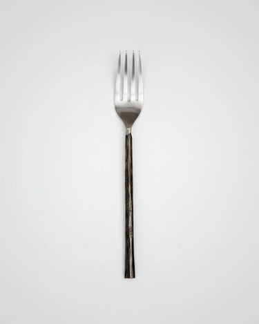 Tenedor ODIN de acero inoxidable color plata y negro